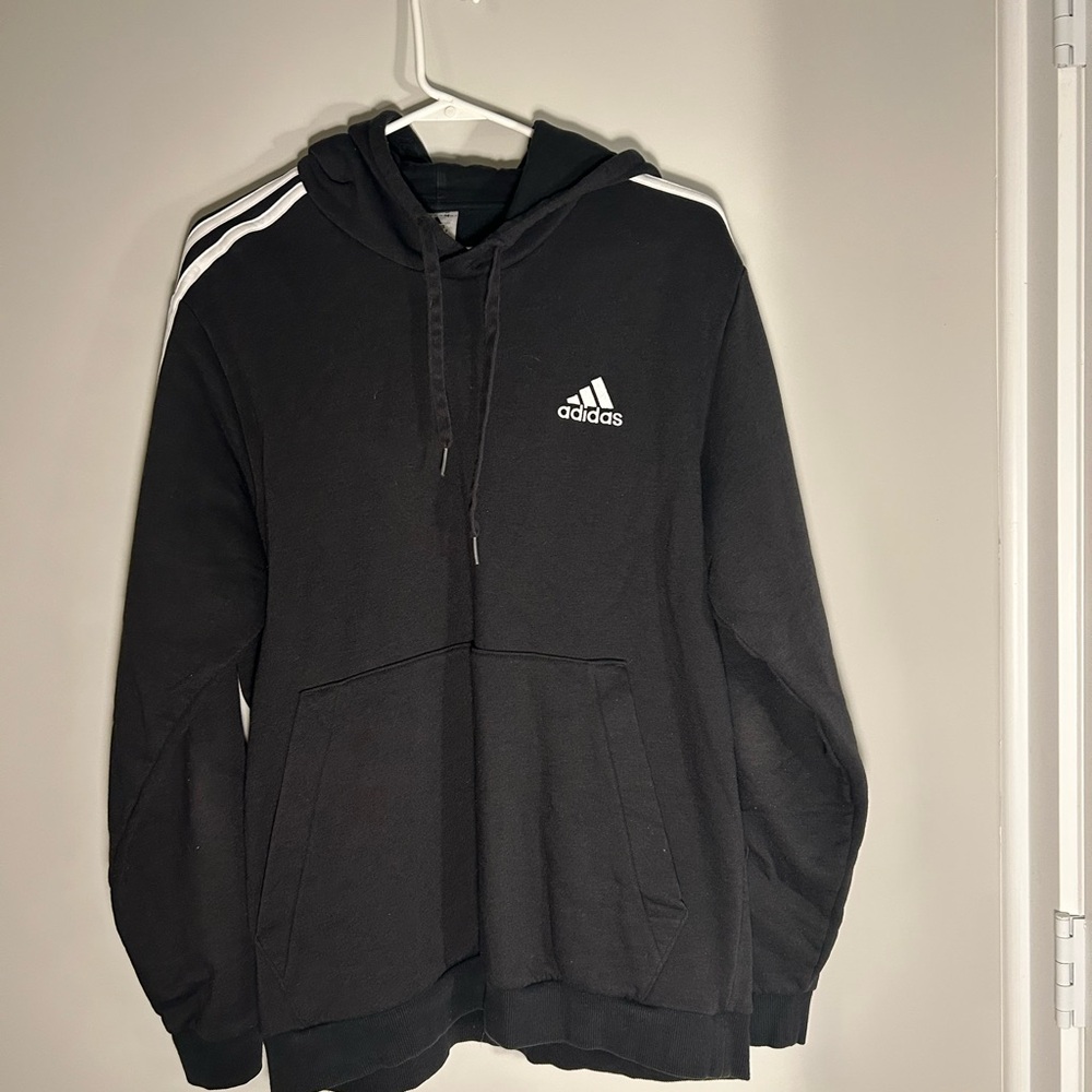 Adidas Black Hoodie with Logo